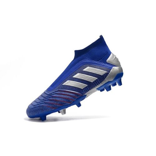 adidas Predator 19+ FG Zapatos - Azul Plata_8.jpg